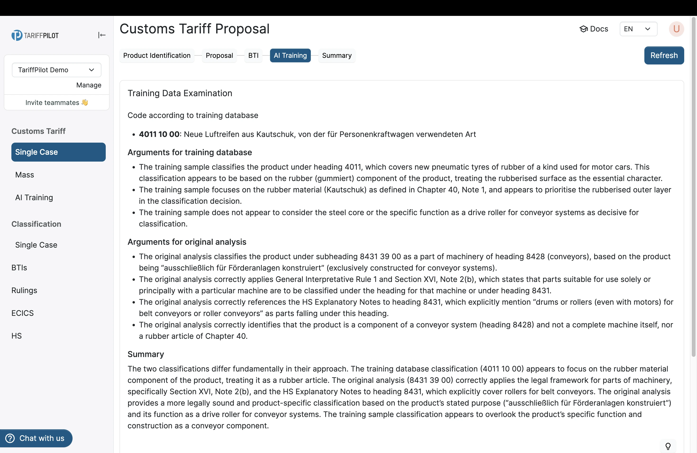 Training Data Examination The Training Data Examination step